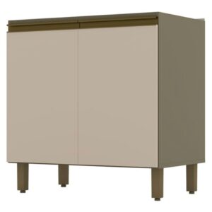 Armário de Cozinha Évelin 2 Portas 1 Prateleira Duna Cristal Henn