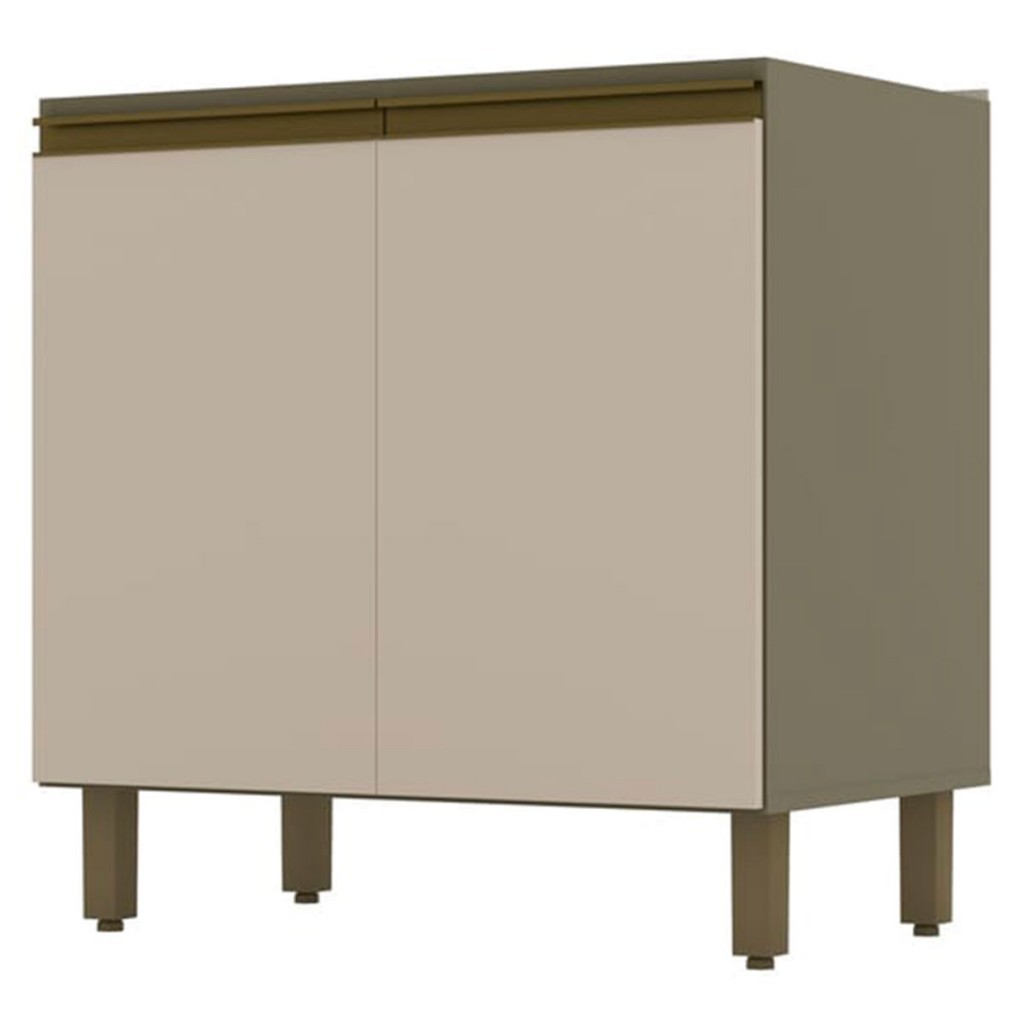 Armário de Cozinha Évelin 2 Portas 1 Prateleira Duna Cristal Henn