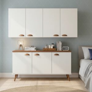 Armário Organizador Aéreo C Aparador Buffet