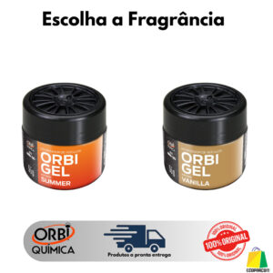 Aromatizante Gel Orbigel Carro Casa Escritório Perfume Duradouro