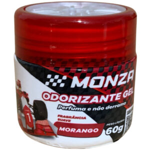 Aromatizante Pérola Gel Morango 60G Perfume de Carro em Gel, Cheiro