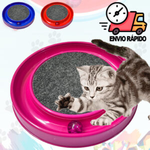 Arranhador Gato Redondo Com Bolinha Interativo Antiestresse Para Gatos