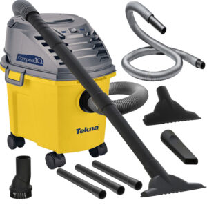 Aspirador De Pó e Água Compacto Portatil 1000W Com Rodas 10 Litros