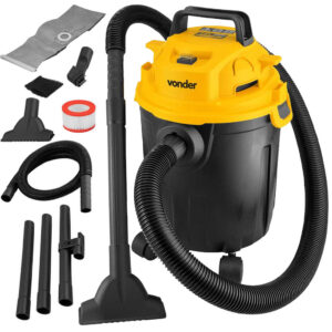 Aspirador de Pó e Água Profissional 1000W Função Soprador Com Rodas