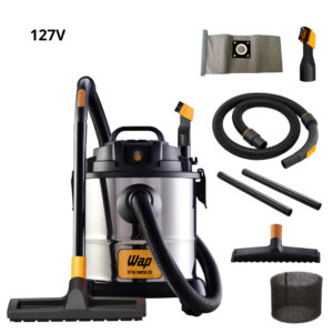 Aspirador de Pó e Água Wap Gtw Inox 20L om Filtro Lavável, 160mbar