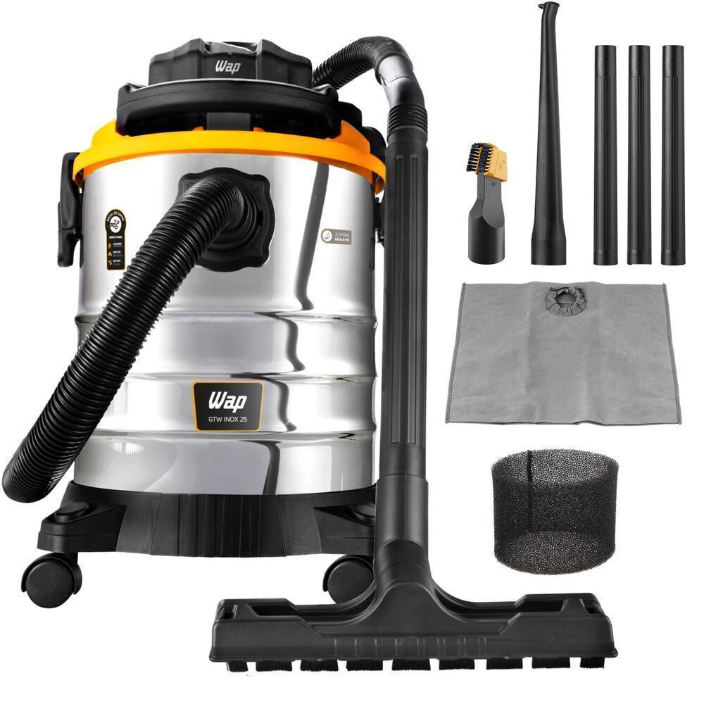 Aspirador de pó e líquido 2000W 25 litros com função soprador Gtw