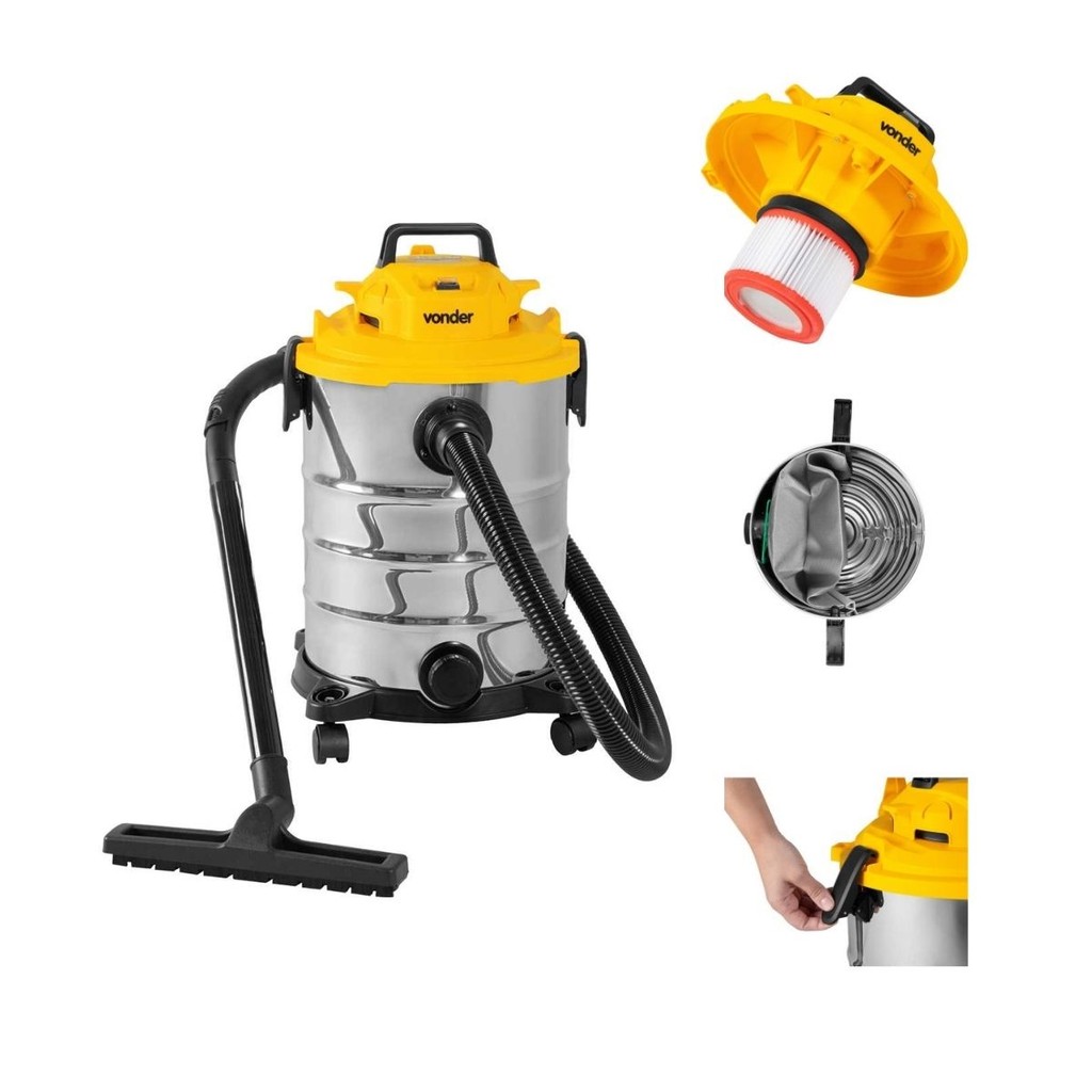 Aspirador de Pó e Líquidos 1200W 30 Litros Com Função Soprador Vonder