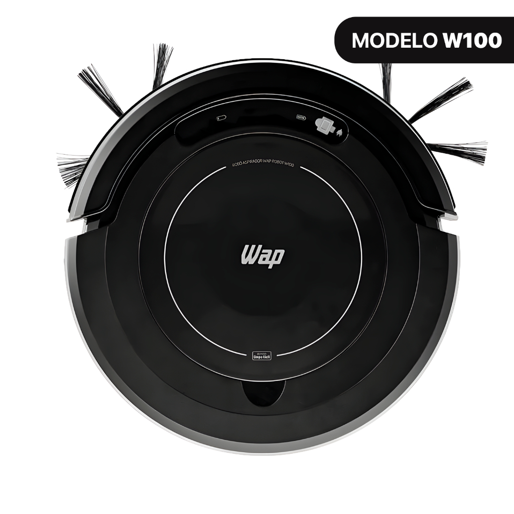 Aspirador de Pó Robô Wap Robot 3 em 1 Antiqueda Bivolt 17W