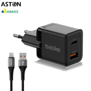 Astgn X Basike Carregador Basike Ba-CAR046 20W Turbo PD USB QC 3.0