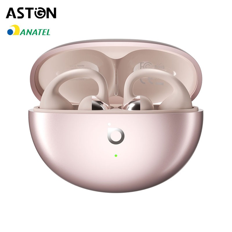 Astgn x Basike Fone de Ouvido BluetoothEar-Clip Sem Fio Bluetooth 6.0
