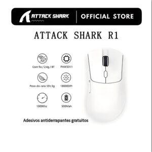 Attack Shark R1 lightweight wireless game mouse18000dpi 1000 Hz