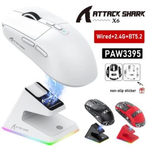 Attack Shark X6 49g Superlight Wireless Gaming Mouse with Magnetic