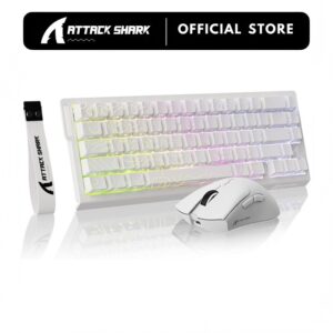 Attack Shark X68 HE Teclado Para Jogos E Mouse R1 Combo 8KHz Com