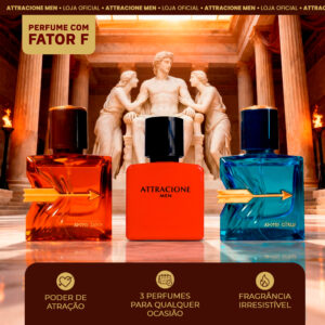 Attracione Men Kit Perfume Attracione Men, Adonis Citrus e Adonis