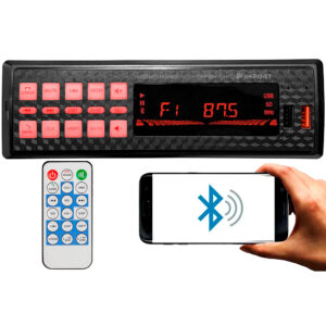 Auto Radio Som para Carro Automotivo Com Bluetooth Mp3 Radio Fm Am
