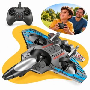 Avião De Controle Remoto Para Criança Aero Jato Caça Drone Planador