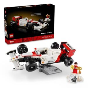 Ayrton Senna e Mclaren Mp4 4 Icons 693 Peças 10330 Lego — Brinquedos