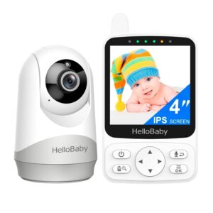 Babá Eletrônica HelloBaby Hb6240 Monitor Bebê 4″ Branco