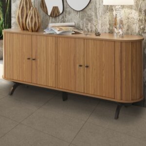 Balcão Buffet 4 Portas 1 Prateleira 100% Mdf Freijo Preto Fosco Tb296