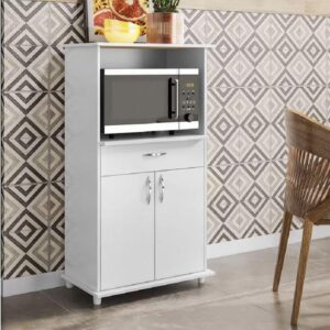 Balcão Notável Multiuso Para Micro-Ondas Forno Branco