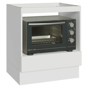 Balcão Para Forno micro-ondas 70 Cm 1 Gaveta Branco Madesa Branco