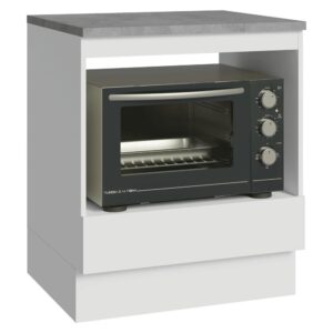Balcão para Forno Micro-ondas 70 x 60 cm 1 Gaveta Branco Madesa