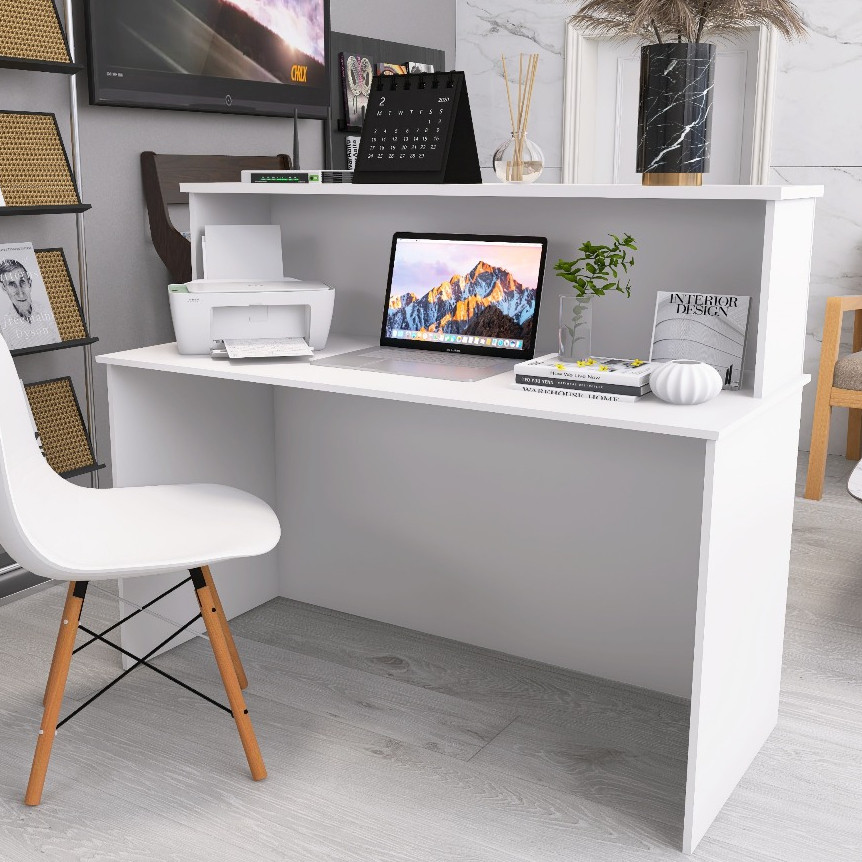 Balcão Para Recepção Organizador Branco — Organização