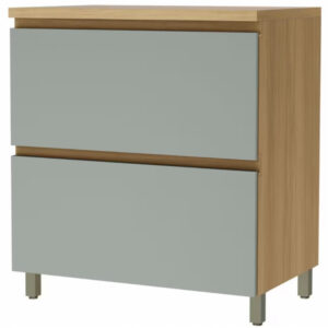 Balcão Rainha Mdf 15mm 01 Porta 01 Gaveta 01 Prateleira 80cm Nesher