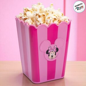 Balde de Pipoca Minnie Mouse Rosa 1,46l 1 unidade Disney Original