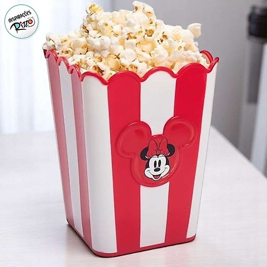 Balde de Pipoca Minnie Mouse Vermelha 1,46l Cinema Disney Original — Informática