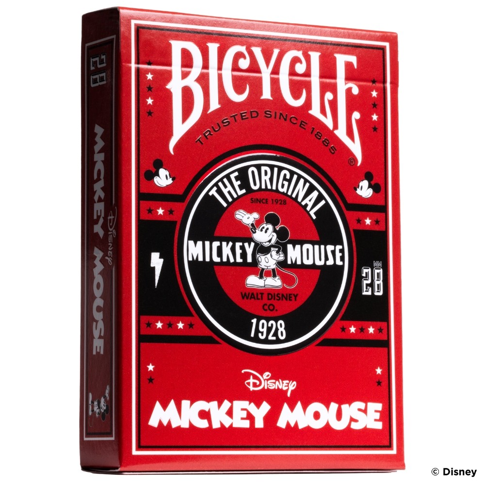 Baralho Bicycle Mickey Mouse Vermelho E Branco Disney 55 Cartas