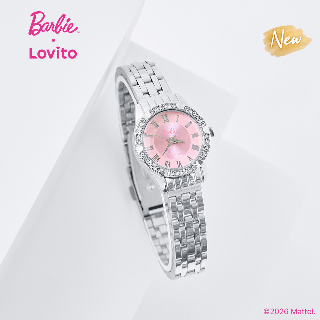 Barbie™ X Lovito Relógio De Quartzo Com Corrente Elegante QWBL6PAD047