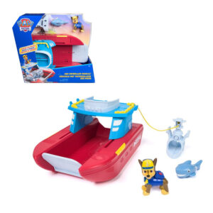 Barco 2 em 1 Patrulha Canina Marítima Chase Resgate Tubarão Sunny
