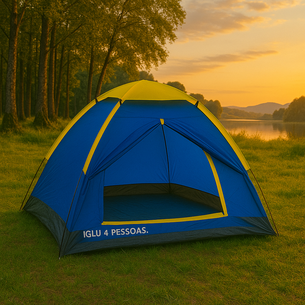 Barraca Camping Mor Iglu Life Até 4 Pessoas Acampamento — Camping e Pesca