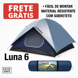 Barraca Campingde 4 a 6 Lugares Luna Iglu Acampamento Sobreteto 3×3