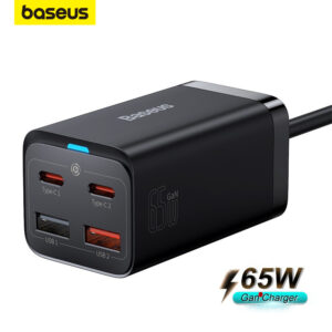 Baseus 65W 4 in 1 GaN3 Pro Charger For iPhone 15 14 13 Pro Max Tablets — Informática