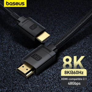 Baseus Cabo Hdmi 8k Para Projetores De Monitor De Tv Portátil Xiaomi