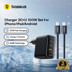 Baseus Enerfill FE22 2C+U PD 65W 70W 100W Fast Charger Support Quick