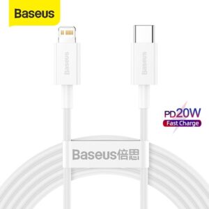 Baseus Tipo C Para Iluminação PD 20W Cabo De Carregamento Rápido