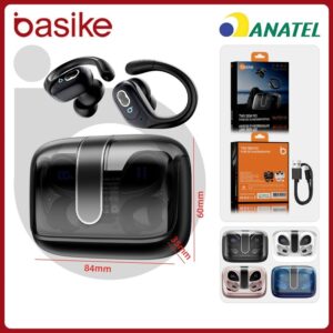 Basike fone sem fio bluetooth, fone de ouvido original melhor