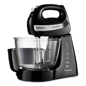 Batedeira Bella Massa Mondial Preto e Inox 500W NP