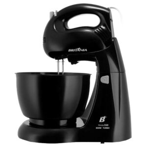 Batedeira Britânia Pérola 550 4 Velocidades Turbo 500W Preto