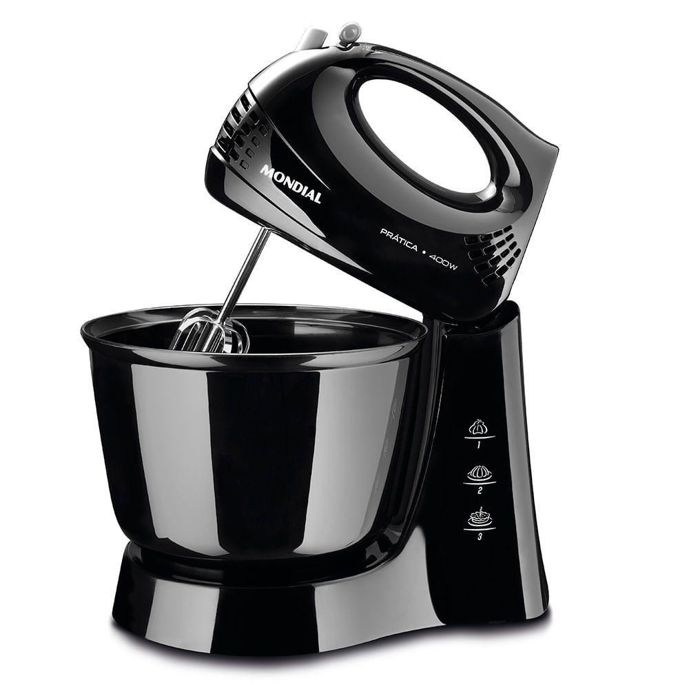 Batedeira Mondial Prática Preta B-44-b 220v 60hz