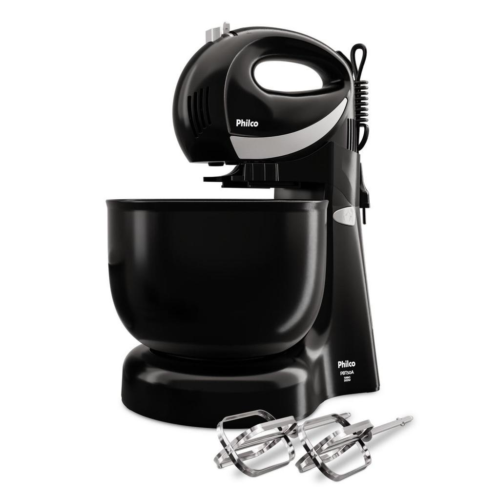 Batedeira Philco Portátil 4L 500W 4 Velocidades PBT50A