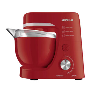 Batedeira Planetária Mondial Vermelho 700W