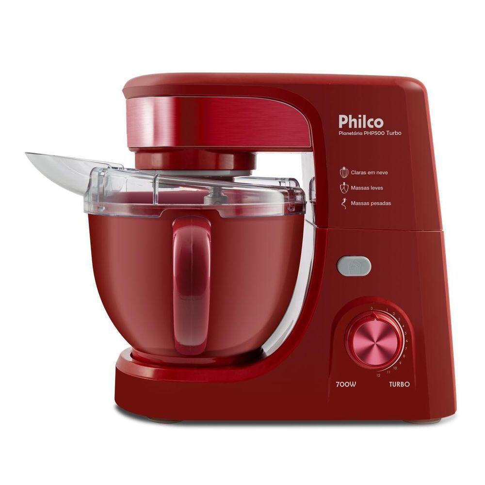 Batedeira Planetária Philco 4,5L Turbo Red 700W PHP500V 220V — Eletroportáteis