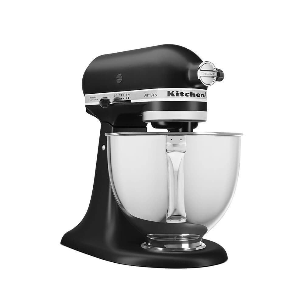 Batedeira Planetária Stand Mixer 220V KitchenAid Preta Matte — Eletroportáteis
