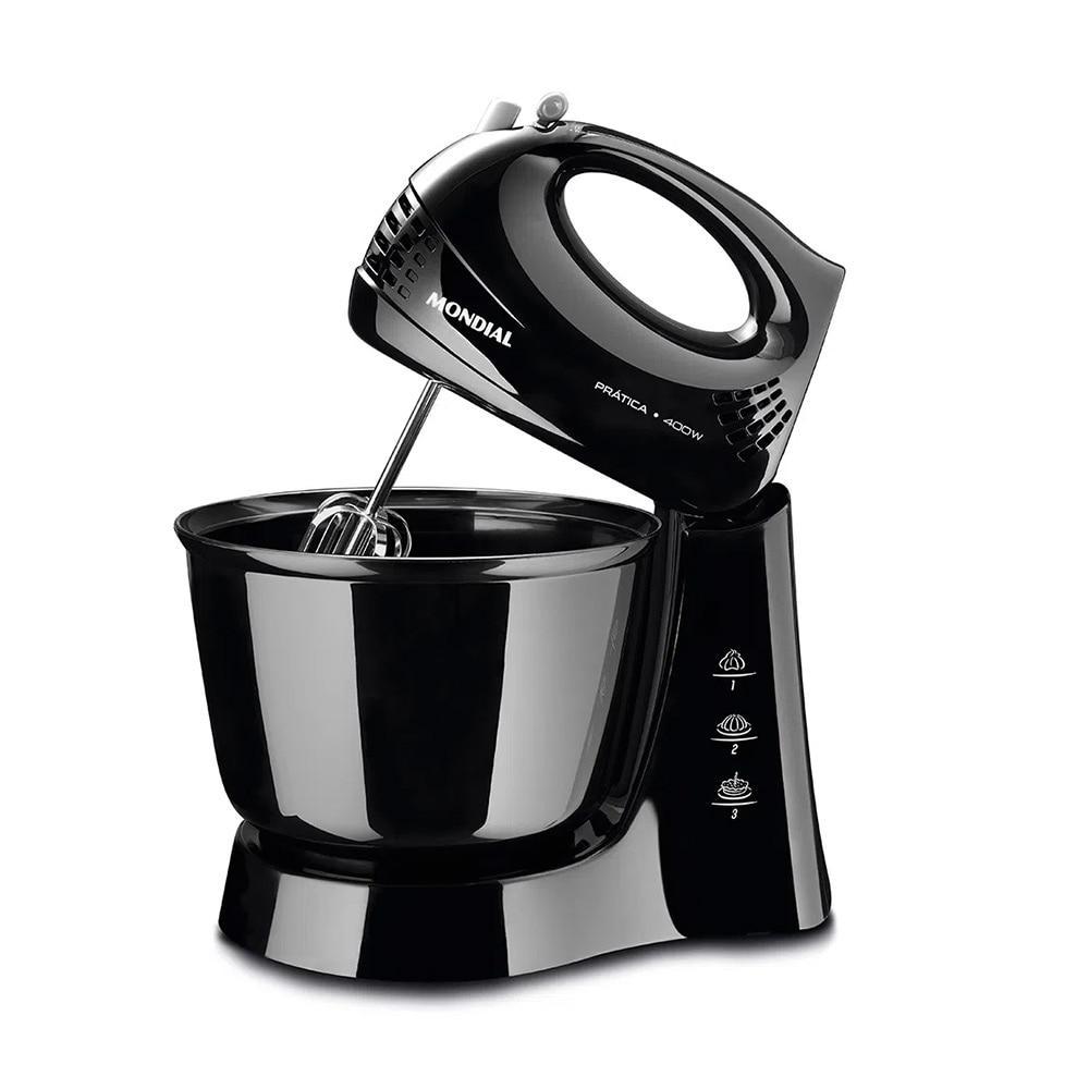 Batedeira Turbo 3 Velocidades Mondial Preto
