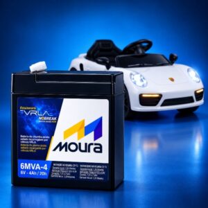 Bateria Moura 6v 4ah Carro Moto Elétrica infantil Balança Relógio — Relógios e Óculos