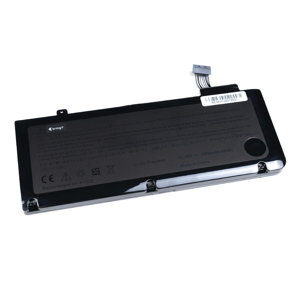 Bateria para notebook compatível com Apple Macbook 5900mAh